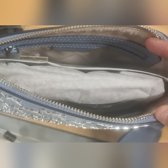 Nuevo Jet Set Bolso de Mano Michael Kors Dije Azul - Picture 5 of 5